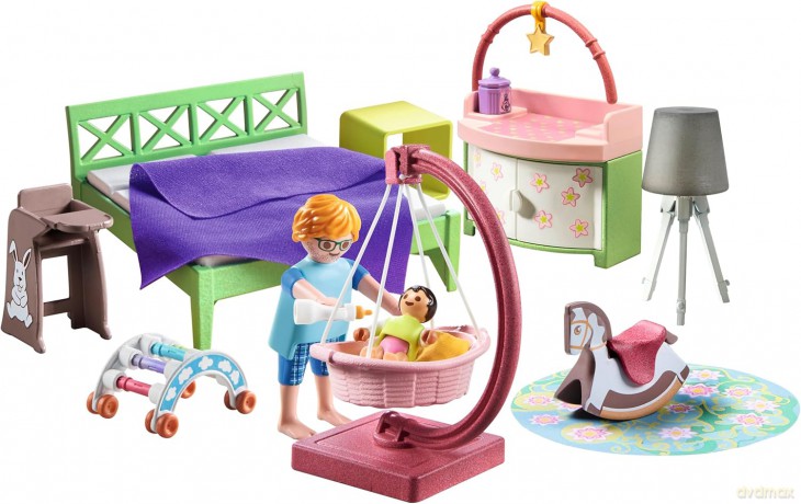 PLAYMOBIL Sypialnia z kącikiem zabaw dla dzieci (71609)