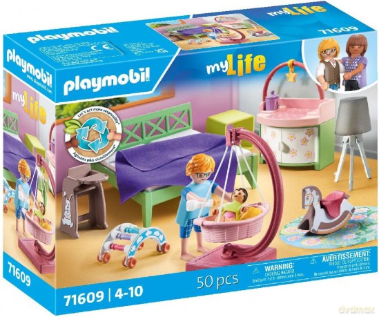 PLAYMOBIL Sypialnia z kącikiem zabaw dla dzieci (71609)