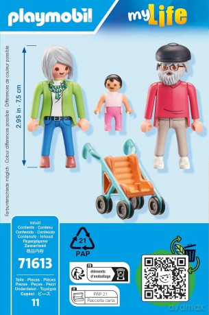 PLAYMOBIL Babcia z dzieckiem (71613)