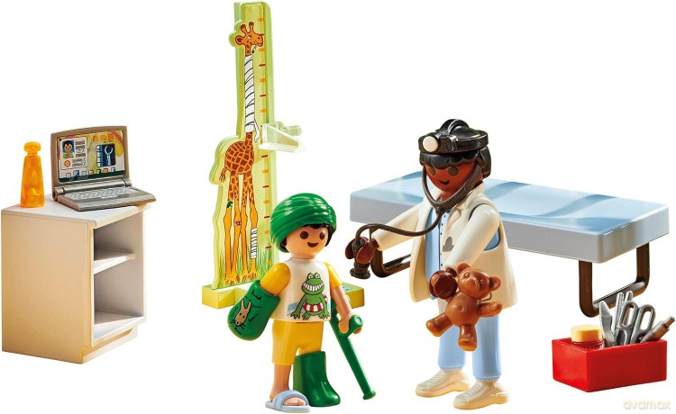 PLAYMOBIL Pediatra z pluszowym misiem (71619)