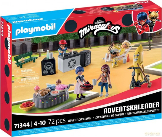 PLAYMOBIL Kalendarz adwentowy Miraculous: Piknik w Paryżu (71344)