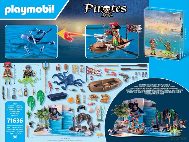 PLAYMOBIL Kalendarz adwentowy: Piraci (71636)