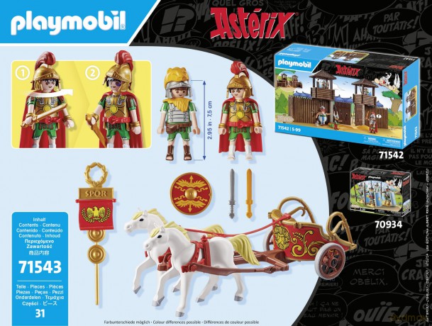 PLAYMOBIL Asterix: Rzymski rydwan (71543)