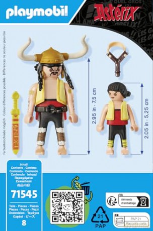 PLAYMOBIL Asterix: Cebullanka z Grzanka i Pepe (71545)