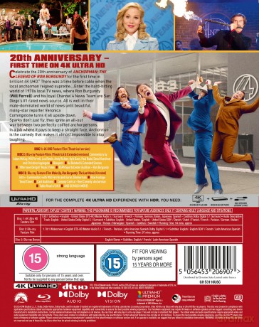 Anchorman: The Legend Of Ron Burgundy (20th Anniversary Collector's) (Legenda telewizji) [Blu-Ray 4K]+[2xBlu-Ray]