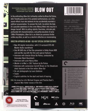 Blow Out (Wybuch) [Blu-Ray 4K]+[Blu-Ray]