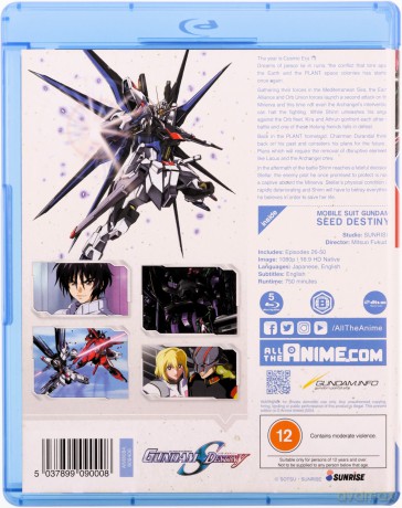Gundam Seed Destiny Part 2 (Standard) [5xBlu-Ray]