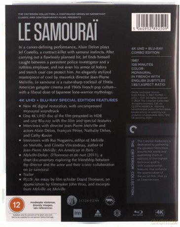 Le Samourai (Samuraj) [Blu-Ray 4K]+[Blu-Ray]