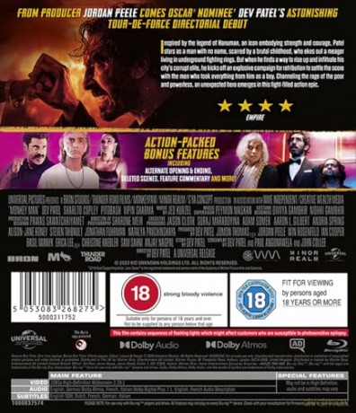 Monkey Man [Blu-Ray]