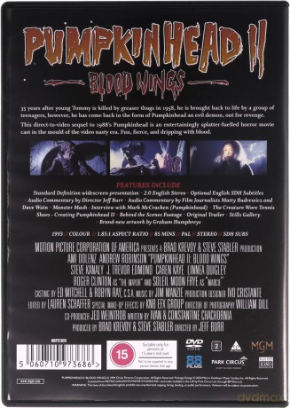 Pumpkinhead Ii: Blood Wings (Dyniogłowy II: Krwawe skrzydła) [DVD]