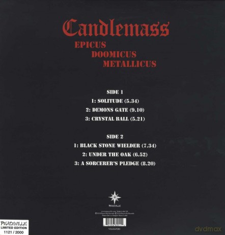 Candlemass: Epicus Doomicus Metallicus [WINYL]