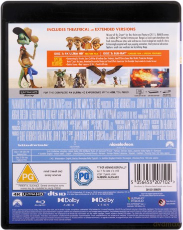 Rango [Blu-Ray 4K]+[Blu-Ray]