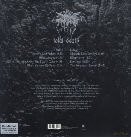 Darkthrone: Total Death [Winyl]