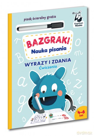 Litery i wyrazy. Ćwiczenia. Nauka pisania. Bazgraki - Antonina Szulczyk [KSIĄŻKA]