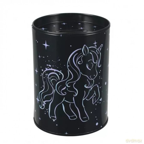 Skarbonka metalowa okrągła Unicorn