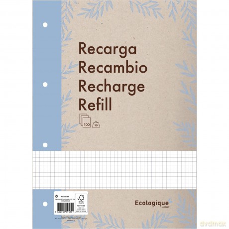 Wkład do segregatora A4 100k.kratka Ecologique