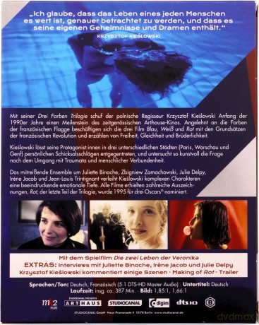 Three Colors: Blue / White/ Red (Trzy kolory: Niebieski / Biały / Czerwony) [4xBlu-Ray]