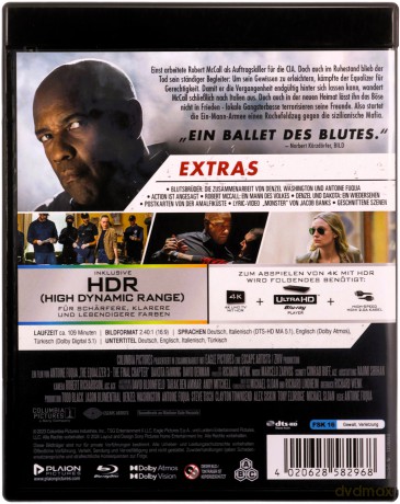 The Equalizer 3 (Bez litości 3. Ostatni rozdział) [Blu-Ray 4K]+[Blu-Ray]