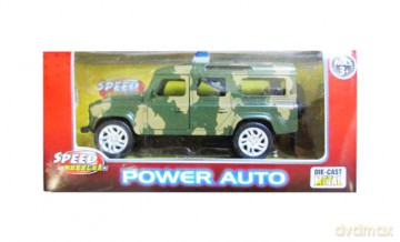 Auto metalowe wojskowe z dzwiękiem