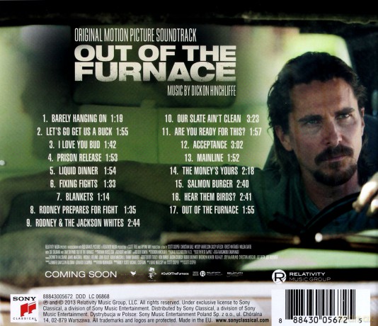 Out Of The Furnace soundtrack (Zrodzony W Ogniu) (Dickon Hinchliffe) [CD]