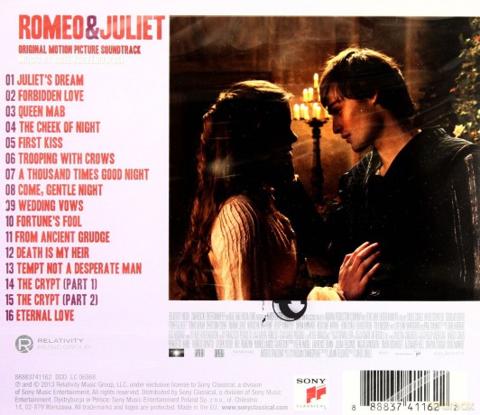 Romeo And Juliet soundtrack (Romeo i Julia) (Abel Korzeniowski) [CD]