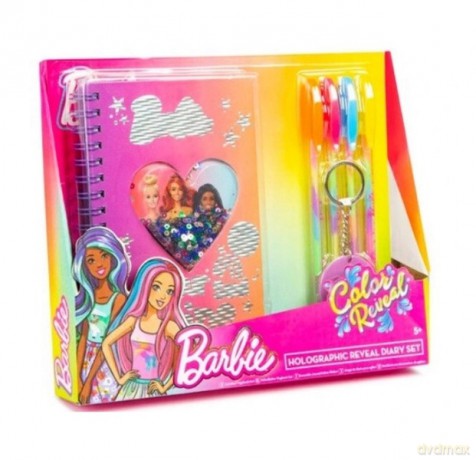 Barbie zestaw pamiętników z długopisami