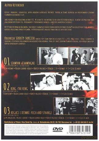 Alfred Hitchcock Kolekcja: Bogaci i Dziwni / Szampan / Ring [BOX] [3DVD]