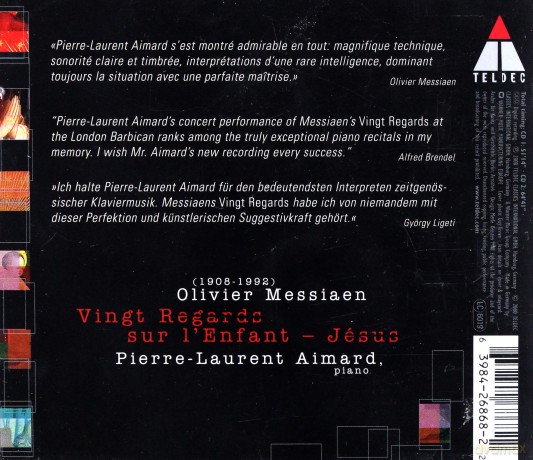 Olivier Messiaen: Vingt Regards Sur L'Enfant Jesus [CD]
