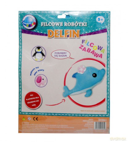 Filcowe robótki Delfin