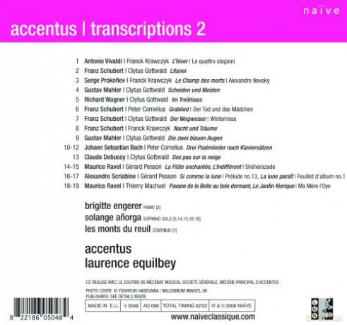 Accentus: Transcriptions 2 [CD]