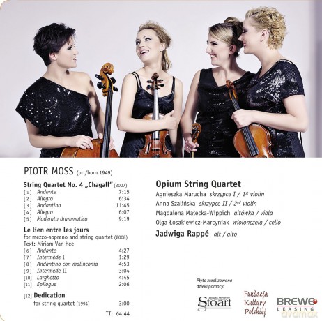Opium String Quartet: Moss: Chagall For Strings [CD]