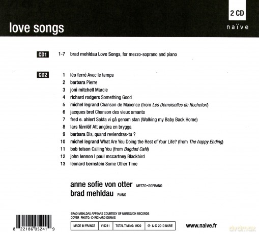 Anne Sophie Von Otter: Love Songs (digipack) [CD]