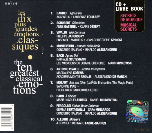 Les 10 Plus Grandes Emotions Classiques [CD]
