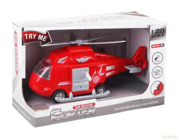 Helikopter z dźwiękiem oraz światłem