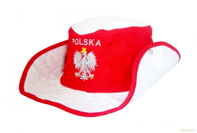 Kapelusz kowbojski Biało czerwoni