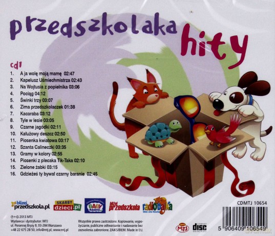 Przedszkolaka Hity 1 [CD]
