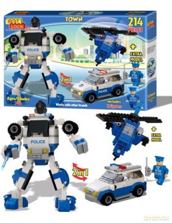 Klocki 214 el Robot policyjny [KLOCKI]