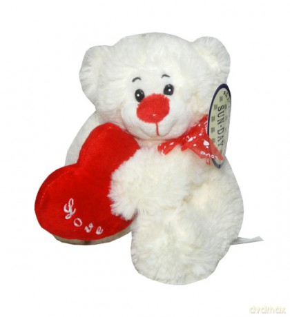 Miś z sercem 18cm