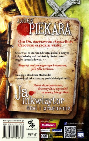 Ja Inkwizytor Głód I Pragnienie - Jacek Piekara [KSIĄŻKA]