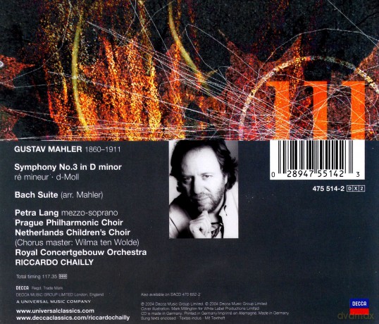 Rco Chailly: Mahler:Symphony 3 [CD]