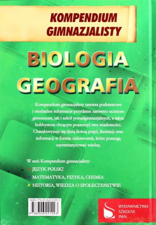 Kompendium Gimnazjalisty Biologia Geografia [KSIĄŻKA]