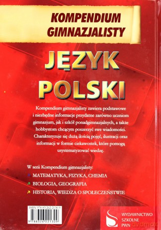 Kompendium Gimnazjalisty Język Polski [KSIĄŻKA]