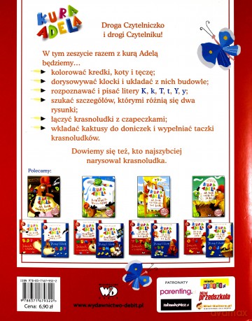 Kura Adela Jak Kura Nie Chciała Być Kurą Szlaczki I Znaczki - Joanna Krzyżanek [KSIĄŻKA]