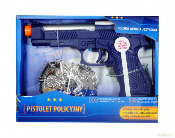 Pistolet policyjny z polskim modułem dźwiękowym