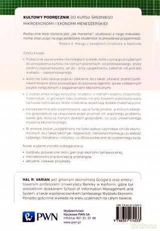 Mikroekonomia Kurs Średni Ujęcie Nowoczesne - Hal R. Varian [KSIĄŻKA]