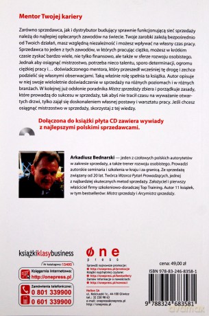Mistrz Sprzedaży + Cd Wyd. 3 - Arkadiusz Bednarski [KSIĄŻKA]