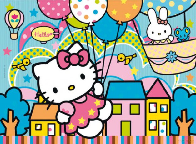 Puzzle 104 3D Hello Kitty