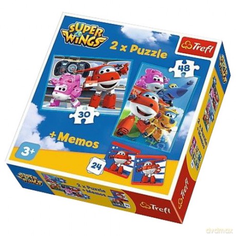 Puzzle 2w1+memos Podniebni bohaterowie