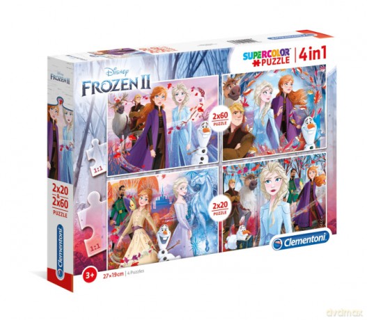 Puzzle 2x20+2x60 Frozen 2