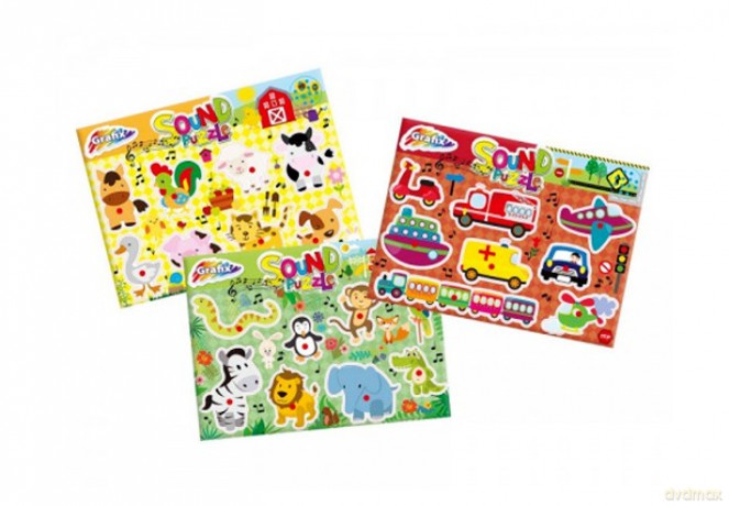 Puzzle drewniane z dzwiękiem